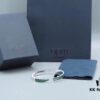 692fe7e199f2d84055c8c6c0 APM Monaco JANVIER Collection Silver Plated Mint Green Crystal Crocodile Cute Open Bangle Bracelet for Women