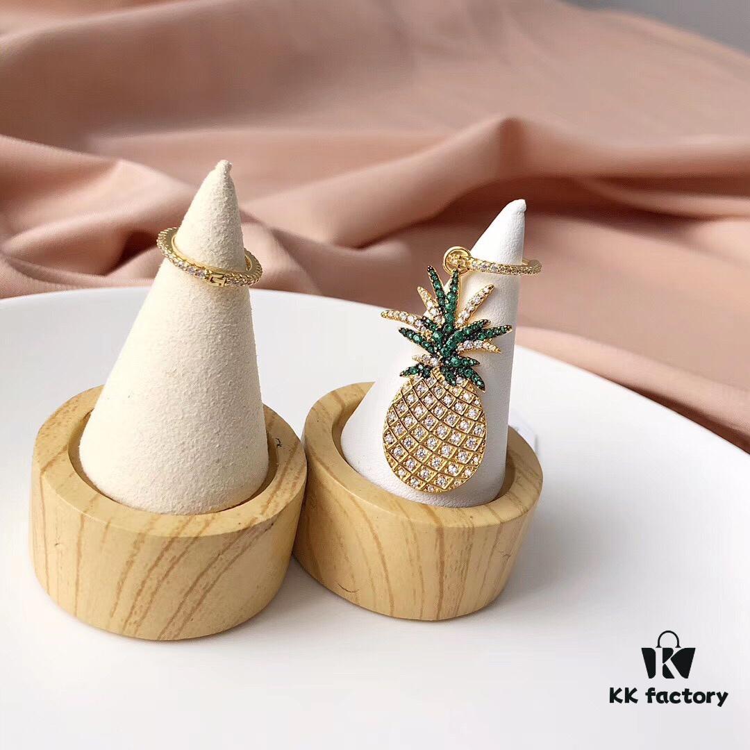 692fe7eb99f2d84055c8c6d1 GLNaza Same Style‼️ APM Monaco Pineapple Earrings Golden Asymmetric Long Earrings for Women, Ins-Style Pineapple Pendant Earrings, Elegant Fashion Silver Jewelry, 925 Sterling Silver with Micro-Paved Crystals Gold Plated, Latest Counter New Arrival, Returnable if Not Satisfied, Complete Packaging