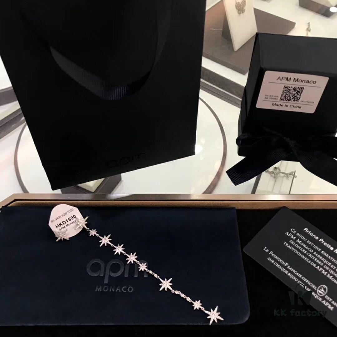 692fe7ed99f2d84055c8c6d4 APM Monaco New Summer Collection Earrings for Women, Stylish Asymmetric Long Dangle Earrings with Star and Moon Design