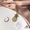 692fe7ef99f2d84055c8c6d7 GLNaza Same Style‼️ APM Monaco Pineapple Earrings Golden Asymmetric Long Earrings for Women, Ins-Style Pineapple Pendant Earrings, Elegant Fashion Silver Jewelry, 925 Sterling Silver with Micro-Paved Crystals Gold Plated, Latest Counter New Arrival, Returnable if Not Satisfied, Complete Packaging