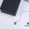 692fe81199f2d84055c8c6f9 APM Monaco Silver Plated Mint Green Crystal 'PAC' Necklace for Women, Choker Style, Fashionable with Retro Charm