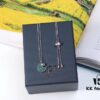 692fe81599f2d84055c8c6fe APM Monaco Silver Plated Mint Green Crystal 'PAC' Necklace for Women, Choker Style, Fashionable with Retro Charm