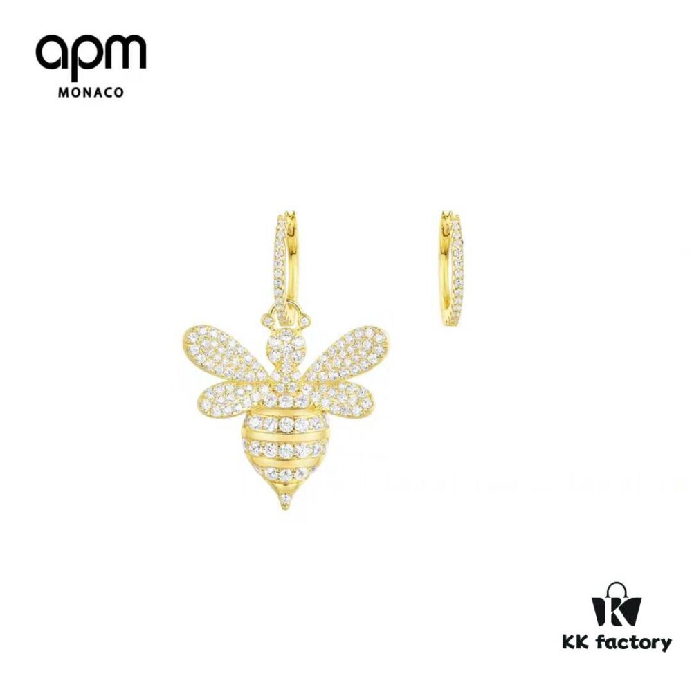 M7 Asymmetrical Bee APM Earrings