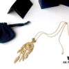 692fe82099f2d84055c8c714 APM Monaco Gold-Tone Silver Crystal Dreamcatcher Vintage Minimalist Fashion Statement Necklace for Women