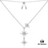 692fe82899f2d84055c8c726 APM Monaco Silver Meteorite Crystal Star 3-Meter Necklace