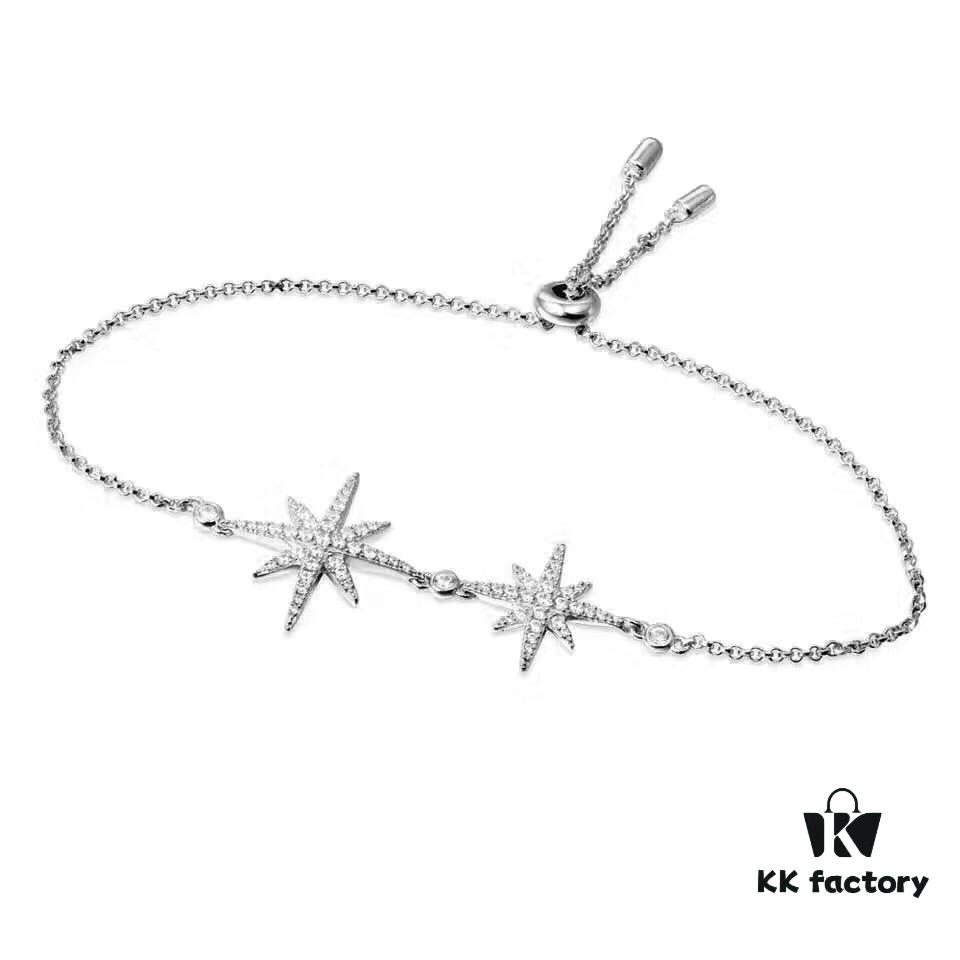 692fe82a99f2d84055c8c72a APM Monaco Silver Meteorite Crystal Bracelet
