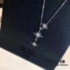 692fe82b99f2d84055c8c72c APM Monaco Silver Meteorite Crystal Star 3-Meter Necklace