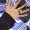 A Jia Safety Pin Ring, INS Multicolor Contrast, Unique Fashionable Design, Stylish European and American Style, Versatile Colorful Safety Pin Inspired Finger Ring