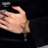 692fe83499f2d84055c8c73b March New Arrival 💕 A's Monaco Rainbow Heart Pendant Chain Bracelet, Sweet Interlocking Rings, Valentine's Gift for Girlfriend