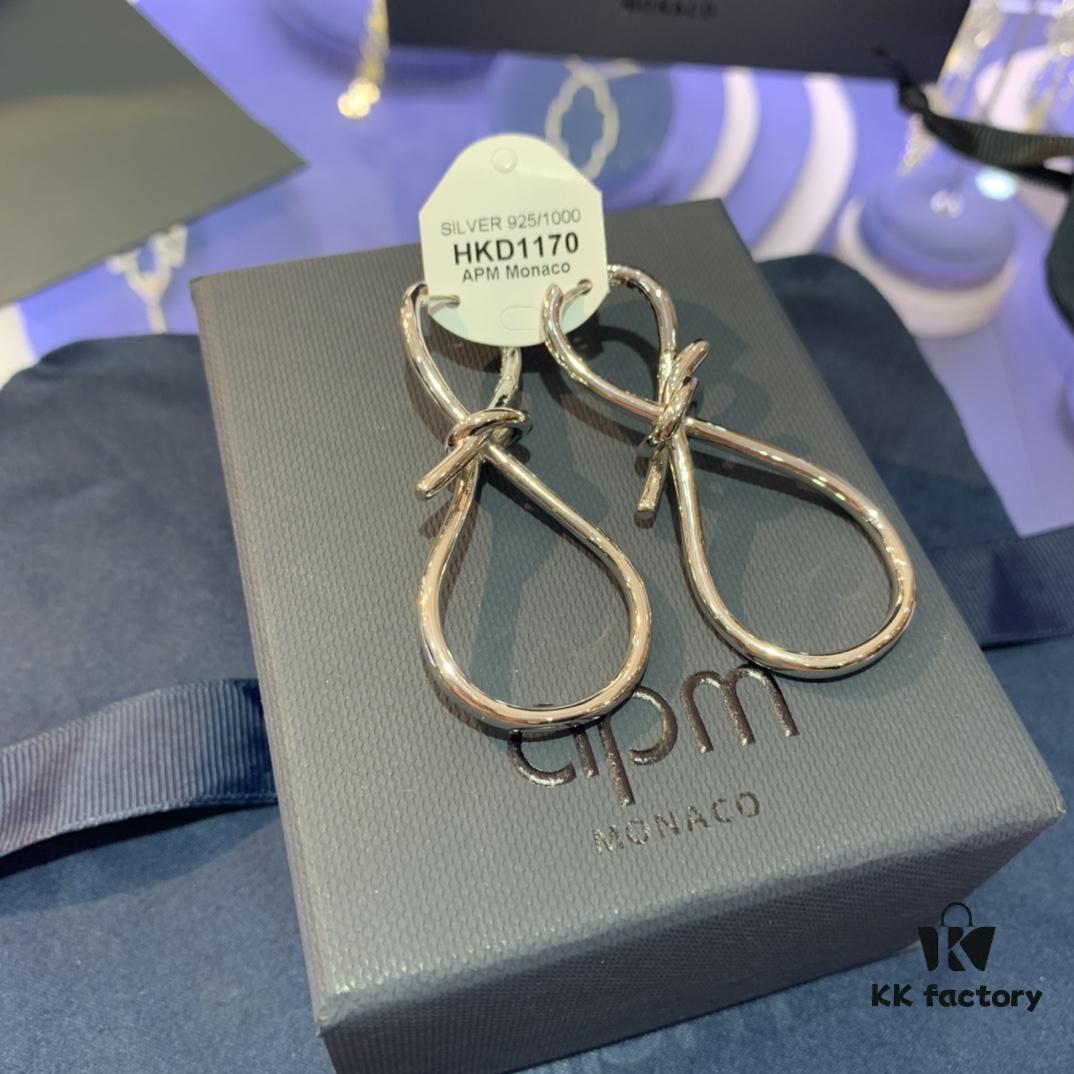 New Arrival 💕 A-Monaco Long Statement Earrings for Women, European and American Style Ear Jewelry, Flattering Drop Earrings for Round Faces, Perfect Gift for Girlfriend