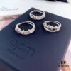 692fe83999f2d84055c8c748 APM Monaco Double Layer Interlocking Ring in S925 Sterling Silver, Dyed Heat and Liu Shishi's Style, US Size 6-7-8