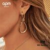 New Arrival 💕 A-Monaco Long Statement Earrings for Women, European and American Style Ear Jewelry, Flattering Drop Earrings for Round Faces, Perfect Gift for Girlfriend