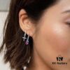 692fe83b99f2d84055c8c74d MONACO CROSS Asymmetric Earrings, Minimalist Cross Design