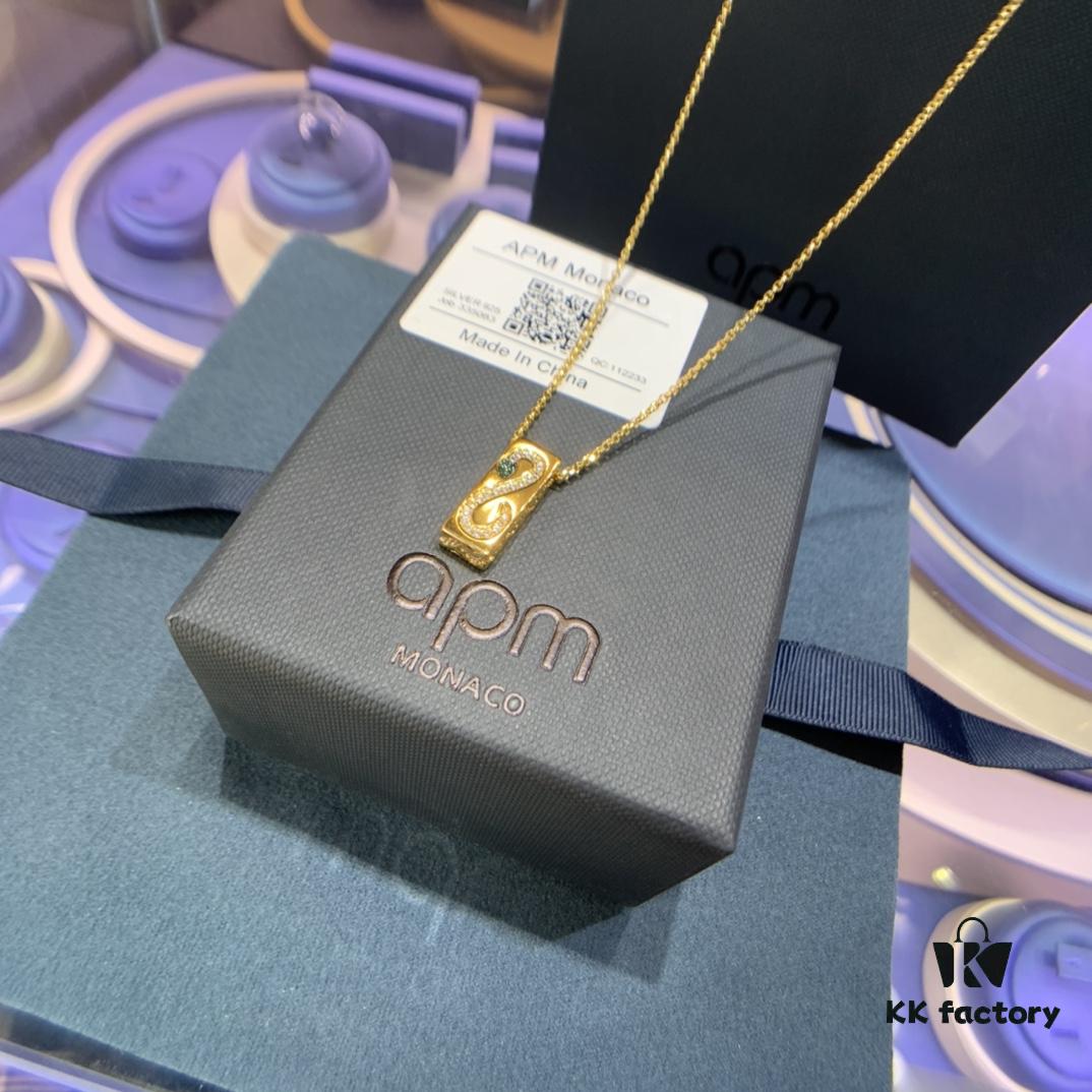 692fe84f99f2d84055c8c775 A Brand Monaco New Arrival Exotic Snake Necklace for Women, Fashion Colorful Gold Collar Chain Pendant with Square Plate Design