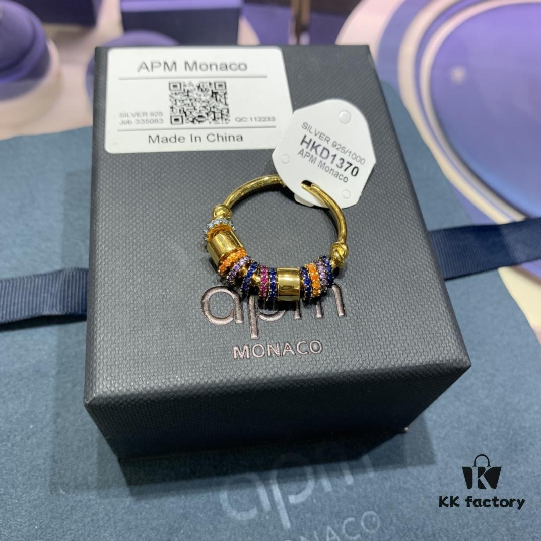 A Brand Monaco Single Romantic Colorful Multi-Layer Earrings, Stylish Designed Jewelry Gift for Girlfriend