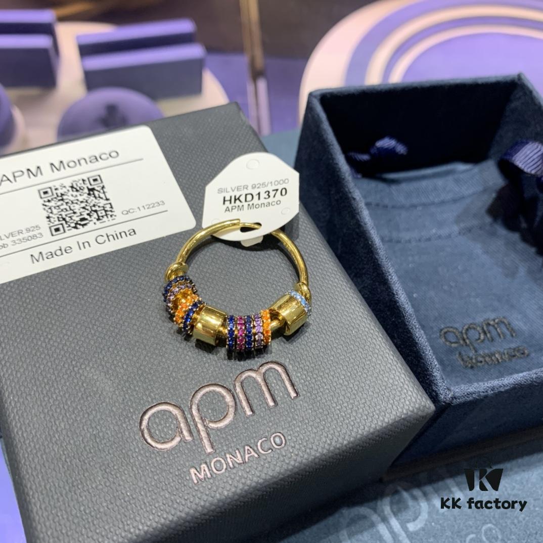 A Brand Monaco Single Romantic Colorful Multi-Layer Earrings, Stylish Designed Jewelry Gift for Girlfriend