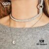 A Family Monaco New Arrival Freshwater Pearl Double-Layer Choker Necklace for Women, Collarbone Chain Gift