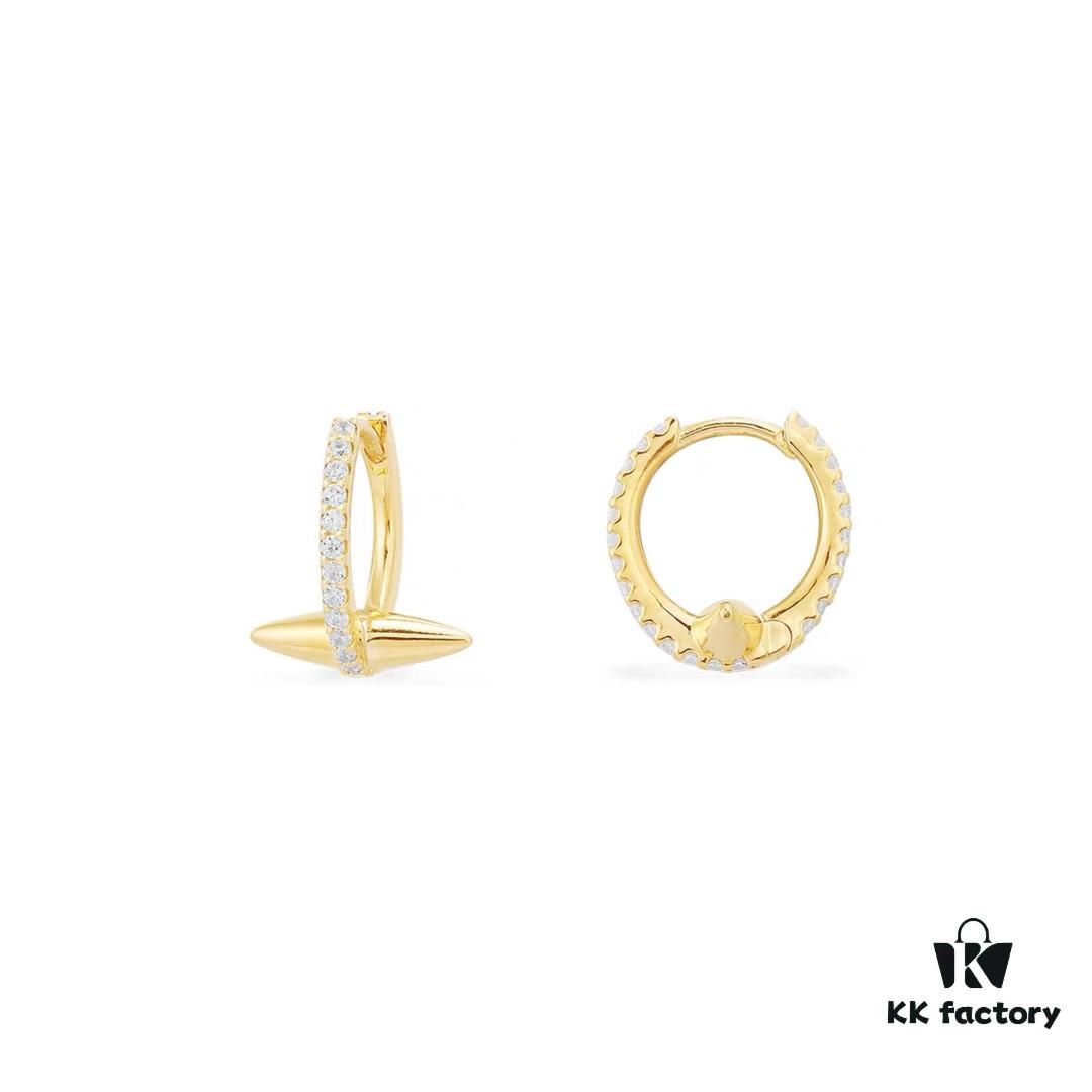 A Family Monaco Style Rivet Earrings Couple's Design Instagram Trendy Minimalist Ear Studs for Women 2020 New Arrival Trendy