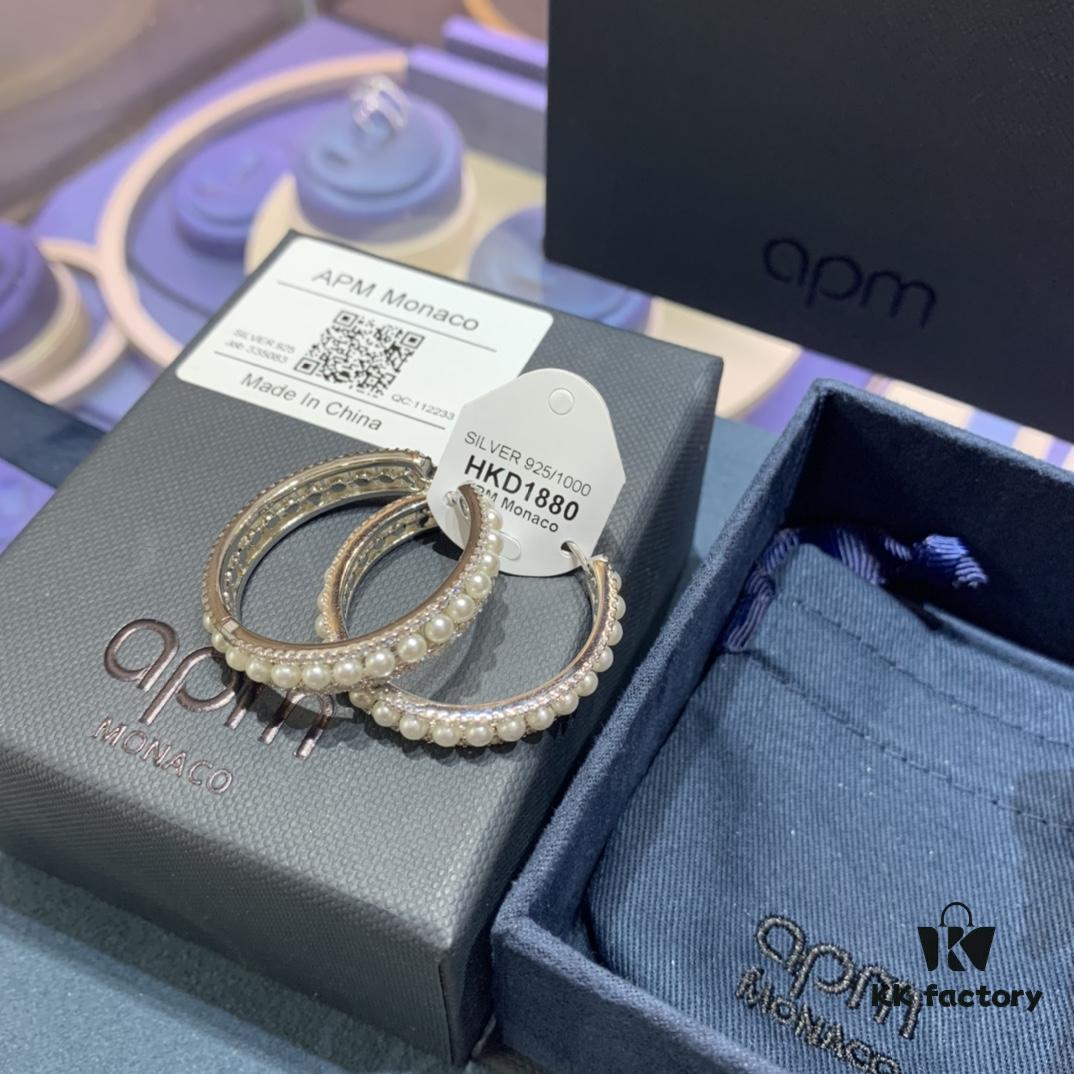 692fe88599f2d84055c8c7c0 A Brand Monaco New Arrival Freshwater Pearl Hoop Earrings for Women, Elegant and Trendy European-American Style Influencer Earrings