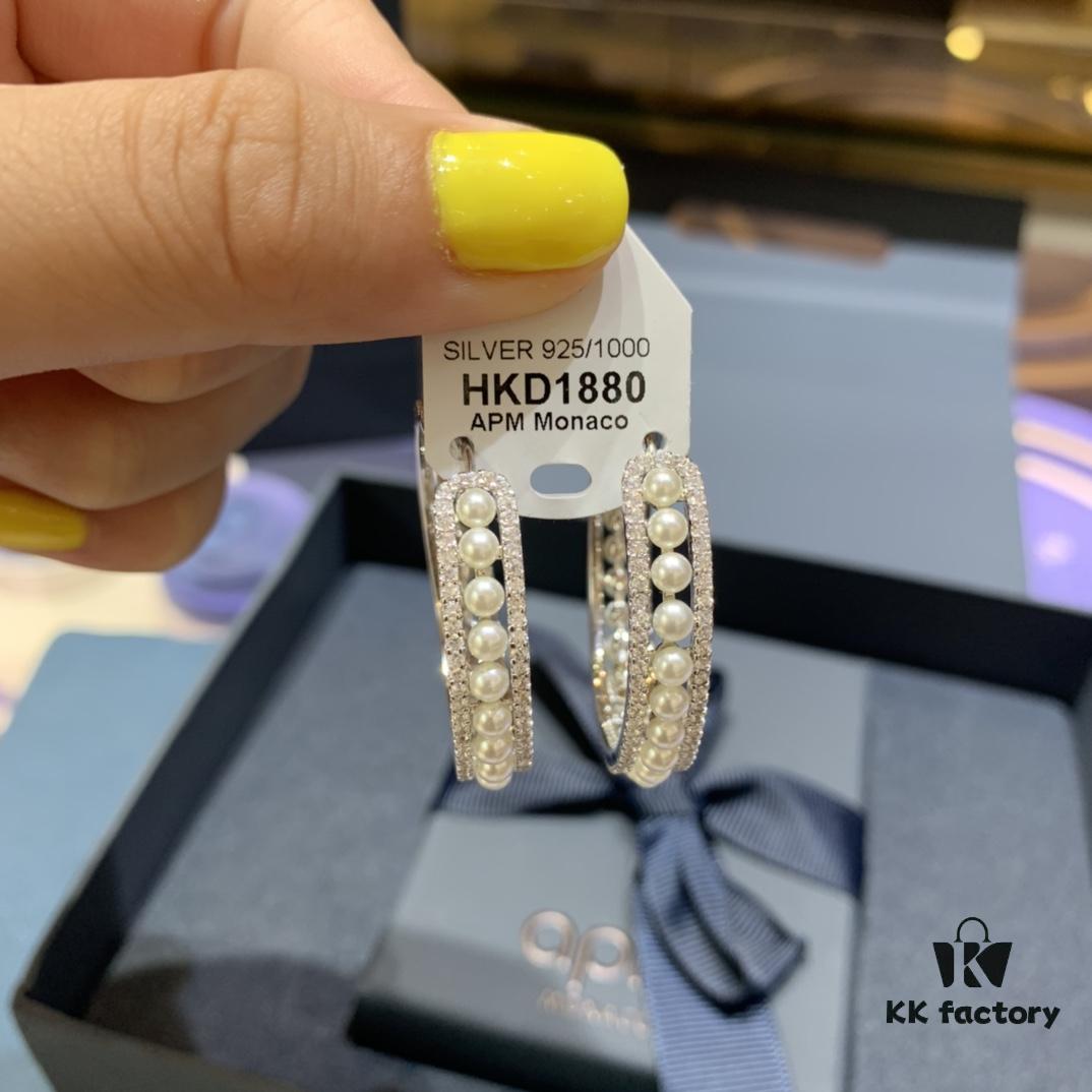 692fe88b99f2d84055c8c7c3 A Brand Monaco New Arrival Freshwater Pearl Hoop Earrings for Women, Elegant and Trendy European-American Style Influencer Earrings