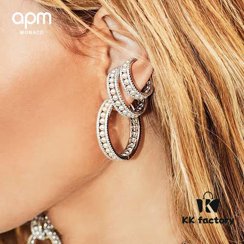 692fe88f99f2d84055c8c7c5 A Brand Monaco New Arrival Freshwater Pearl Hoop Earrings for Women, Elegant and Trendy European-American Style Influencer Earrings