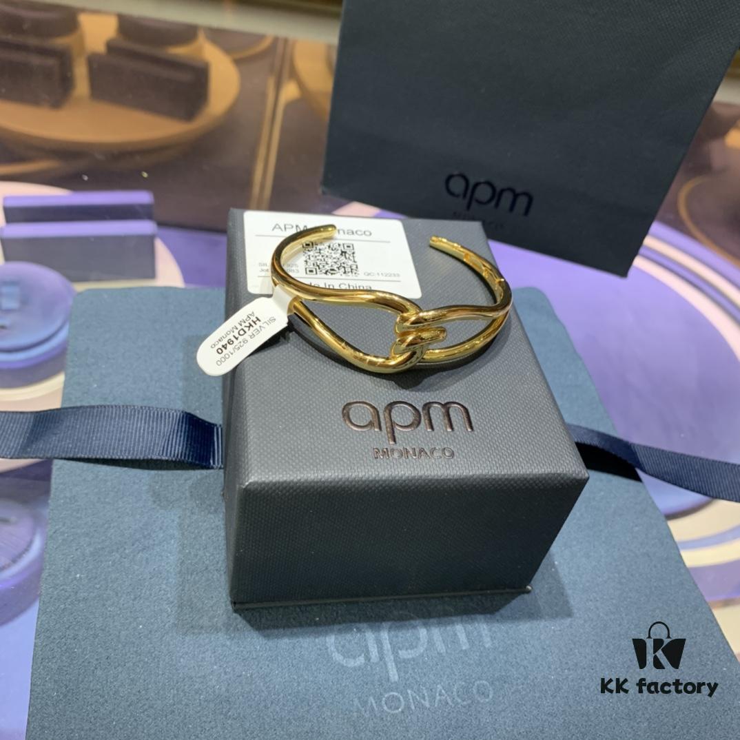 692fe89399f2d84055c8c7c8 A Family Monaco New Arrival Twisted Knot Open Bangle Bracelet for Women, Gold-Tone Geometric Jewelry in European and American Style, Perfect Gift for Girlfriend
