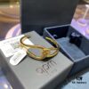 692fe89599f2d84055c8c7cb A Family Monaco New Arrival Twisted Knot Open Bangle Bracelet for Women, Gold-Tone Geometric Jewelry in European and American Style, Perfect Gift for Girlfriend