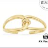 692fe89799f2d84055c8c7cd A Family Monaco New Arrival Twisted Knot Open Bangle Bracelet for Women, Gold-Tone Geometric Jewelry in European and American Style, Perfect Gift for Girlfriend