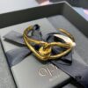 692fe89899f2d84055c8c7ce A Family Monaco New Arrival Twisted Knot Open Bangle Bracelet for Women, Gold-Tone Geometric Jewelry in European and American Style, Perfect Gift for Girlfriend