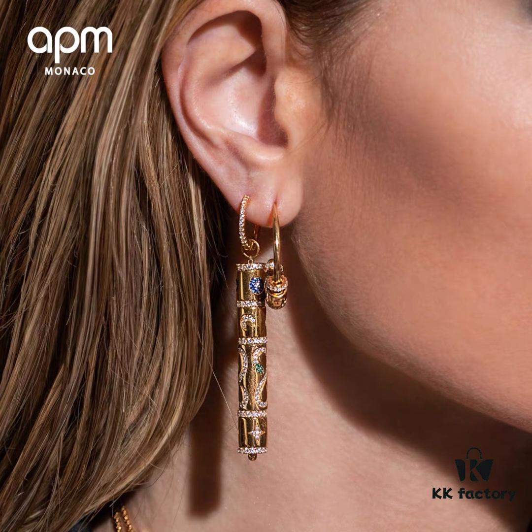A Family Monaco New Arrival Lucky Serpent Earrings with Exotic Charm, Lightweight Luxury Vintage Elegant Drop Earrings