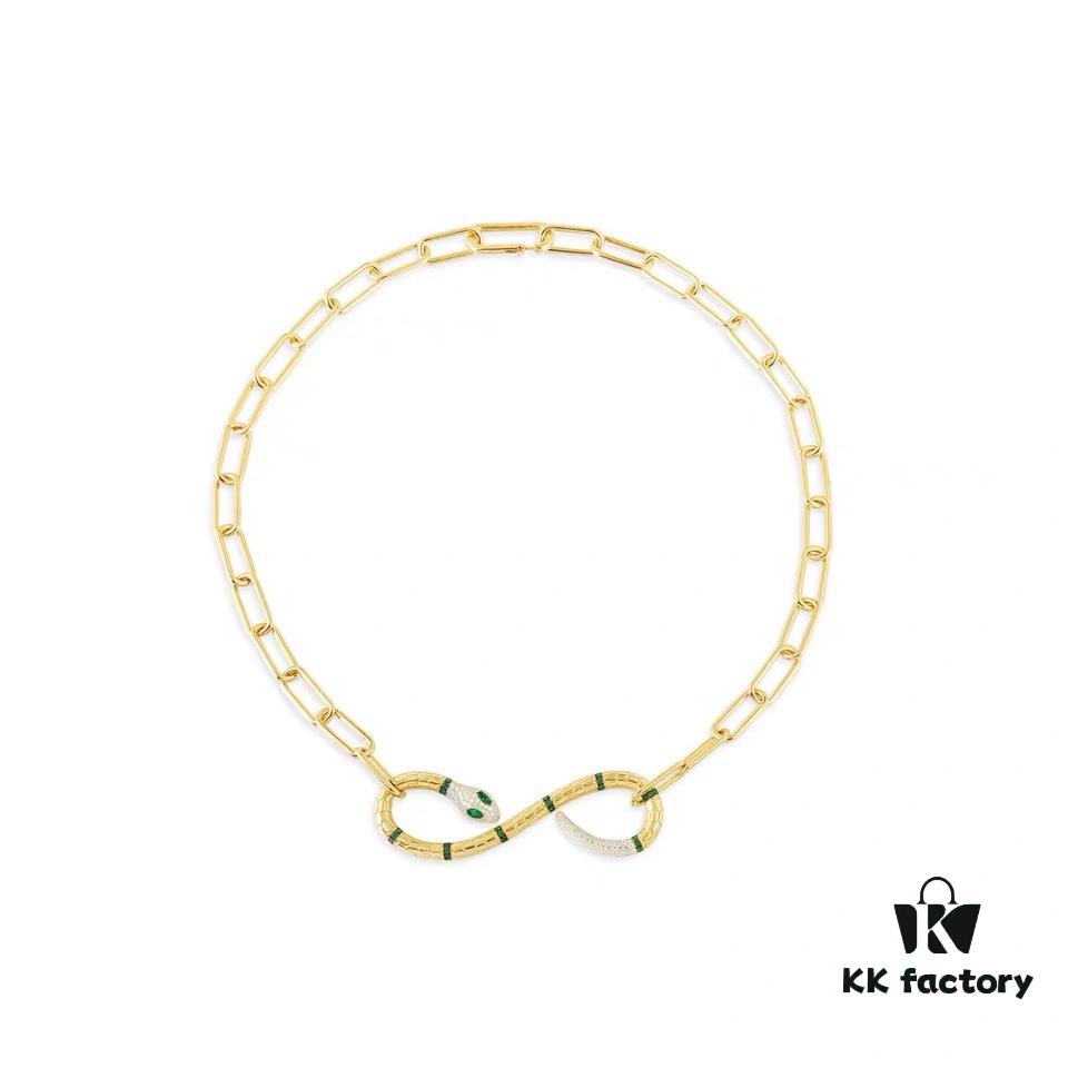 692fe8b699f2d84055c8c805 New Arrival 💕 A Monaco Exotic Snake Short Collar Necklace for Women, Gold-Tone Serpent Ring Choker