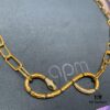 692fe8b799f2d84055c8c808 New Arrival 💕 A Monaco Exotic Snake Short Collar Necklace for Women, Gold-Tone Serpent Ring Choker