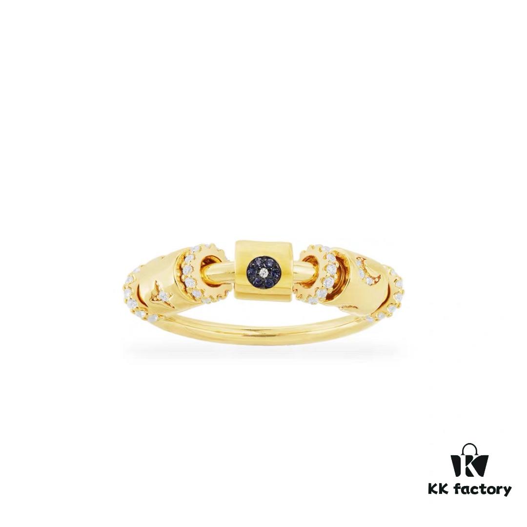 692fe8bb99f2d84055c8c80f New Arrival 💕 A-Monaco Lucky Star and Moon Ring & Earrings, Luxurious Dreamy Celestial Circle Index Finger Jewelry