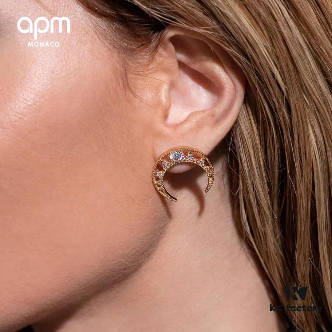 692fe8c399f2d84055c8c81d APM April New Arrival, Crescent Moon Hollow-Out Earrings, Dreamy and Exquisite