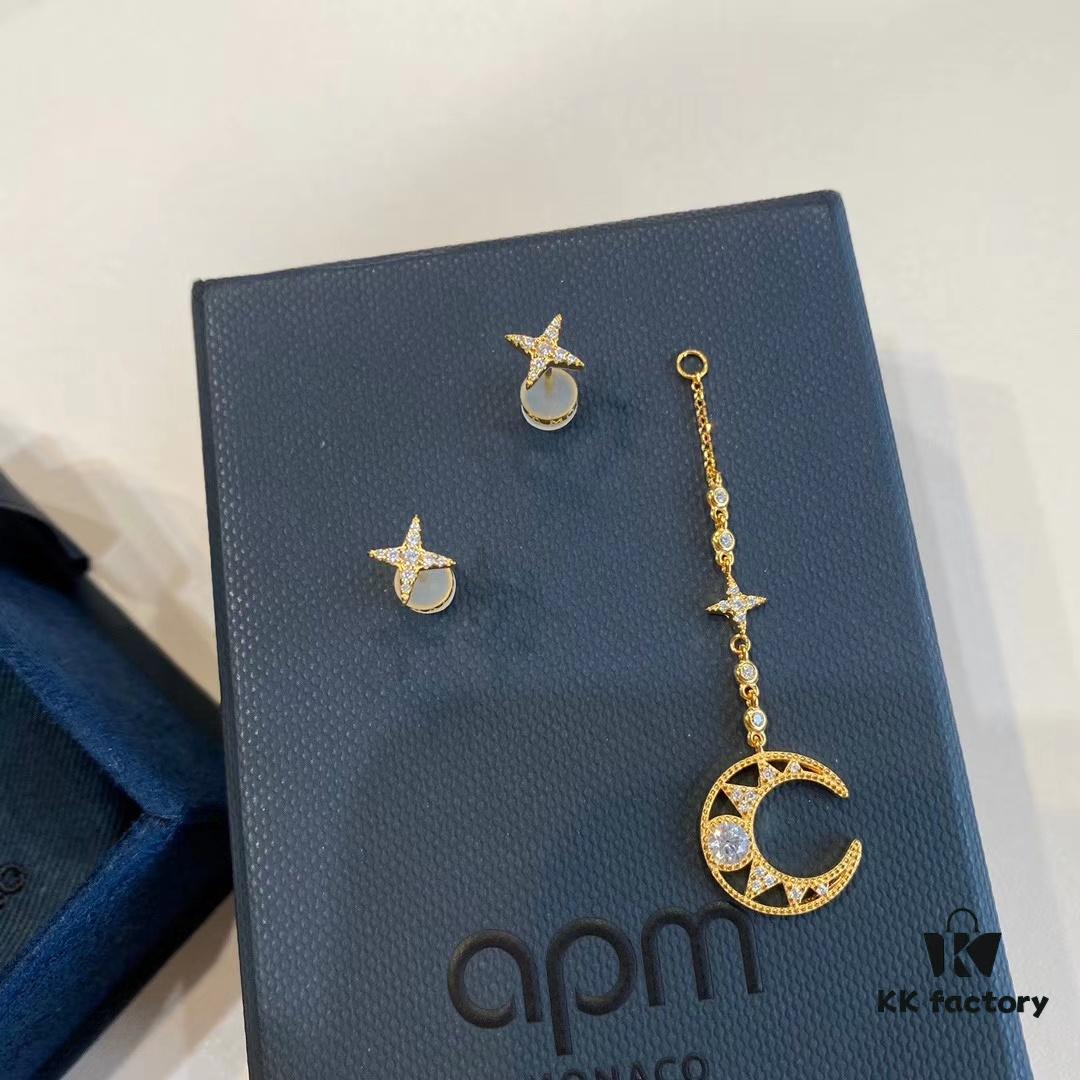 692fe8c799f2d84055c8c825 A Family April New Arrival, 🌙 Dreamy Crescent Moon Asymmetric Hollow-out Earrings, April's Crescent is Exquisitely Beautiful