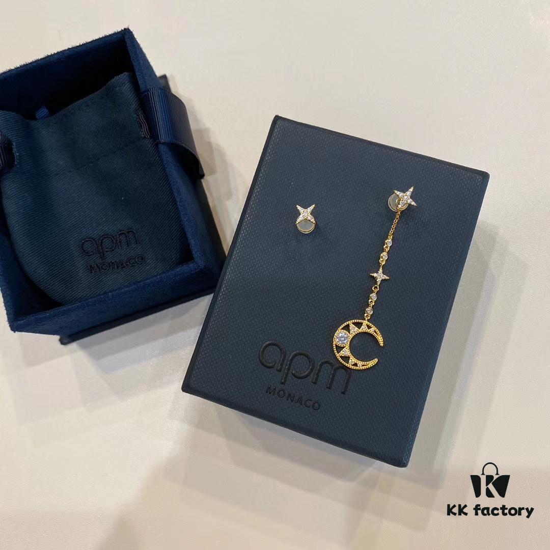 692fe8c999f2d84055c8c828 A Family April New Arrival, 🌙 Dreamy Crescent Moon Asymmetric Hollow-out Earrings, April's Crescent is Exquisitely Beautiful