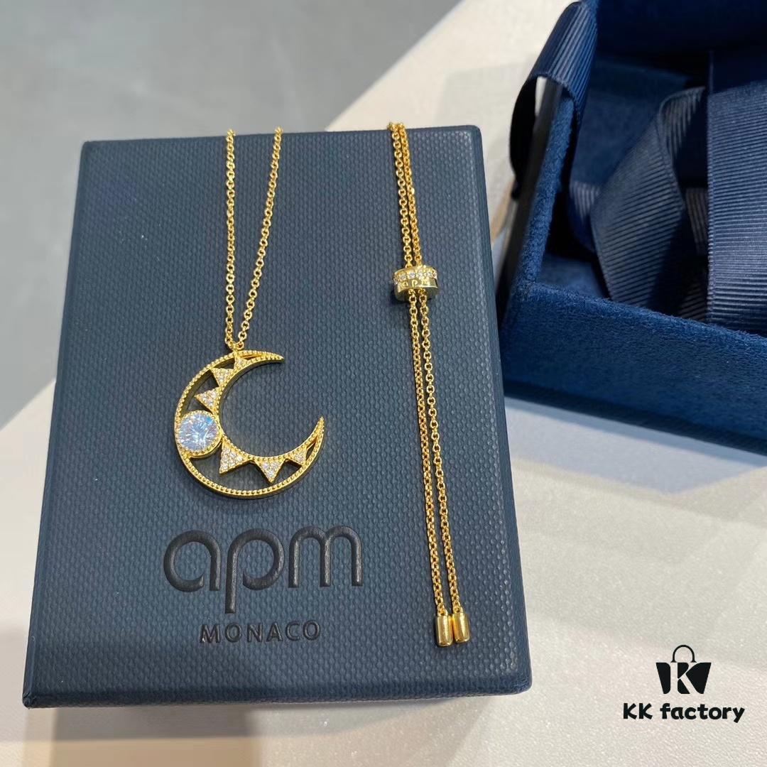 692fe8cb99f2d84055c8c82b APM Dreamy Crescent Moon Choker Necklace, Hollow-Out Crescent Design, Elegant and Romantic