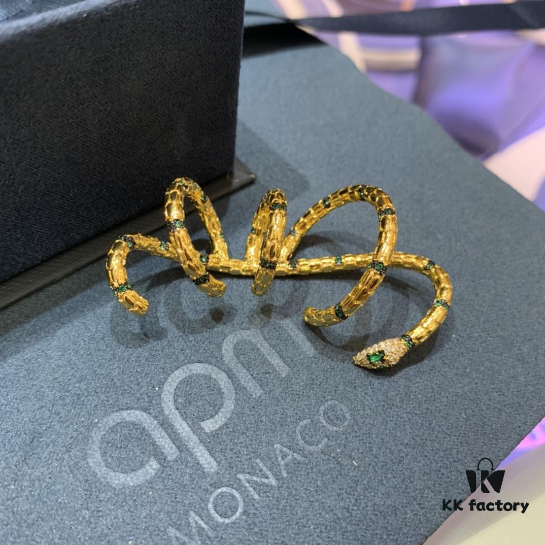 692fe8d499f2d84055c8c839 A Monaco New Arrival Guardian Spirit Snake Openwork Earrings, Women's Minimalist Design, Unique Snake Shape