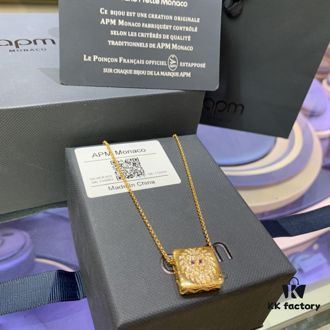 692fe8e299f2d84055c8c84a A Family Monaco New Arrival Square Guardian Leo Necklace for Women, Minimalist Boutique Little Lion Collarbone Chain