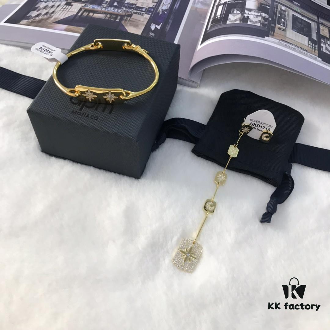 APM Monaco Union Bracelet and Earrings Set