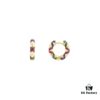 692fe8f899f2d84055c8c865 APM Monaco Colorful Geometric Small Earrings for Women, Fashionable and Exquisitely Designed Ear Accessories Perfect for Winter