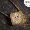 692fe90099f2d84055c8c872 A Family Monaco New Arrival Square Guardian Leo Necklace for Women, Minimalist Boutique Little Lion Collarbone Chain