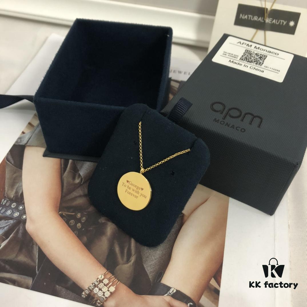 Custom Engraved Necklace 💗 APM Monaco Letter Necklace with Personalization
