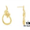 692fe90d99f2d84055c8c891 A-Monaco New Arrival Tangled Knot Earrings for Women, Stylish Gold Geometric Studs, Fashionable European and American Ins Style Ear Accessories