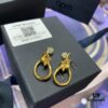 692fe90e99f2d84055c8c893 A-Monaco New Arrival Tangled Knot Earrings for Women, Stylish Gold Geometric Studs, Fashionable European and American Ins Style Ear Accessories