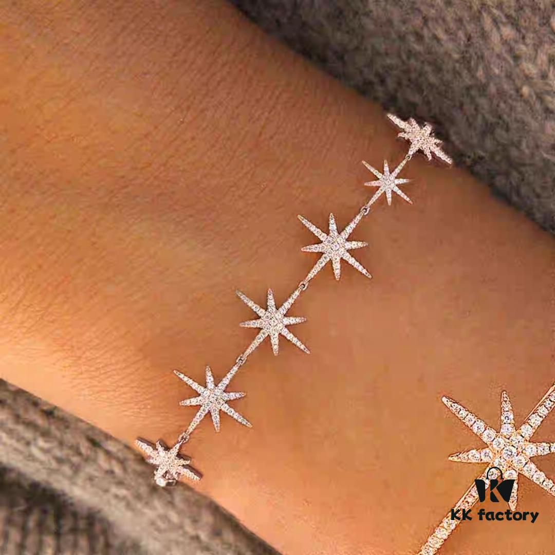 692fe91399f2d84055c8c89e A-Monaco New Arrival Multi-Meteor Silver Bracelet, Instagrammable Niche Design, Luxury Women's Fashion Jewelry