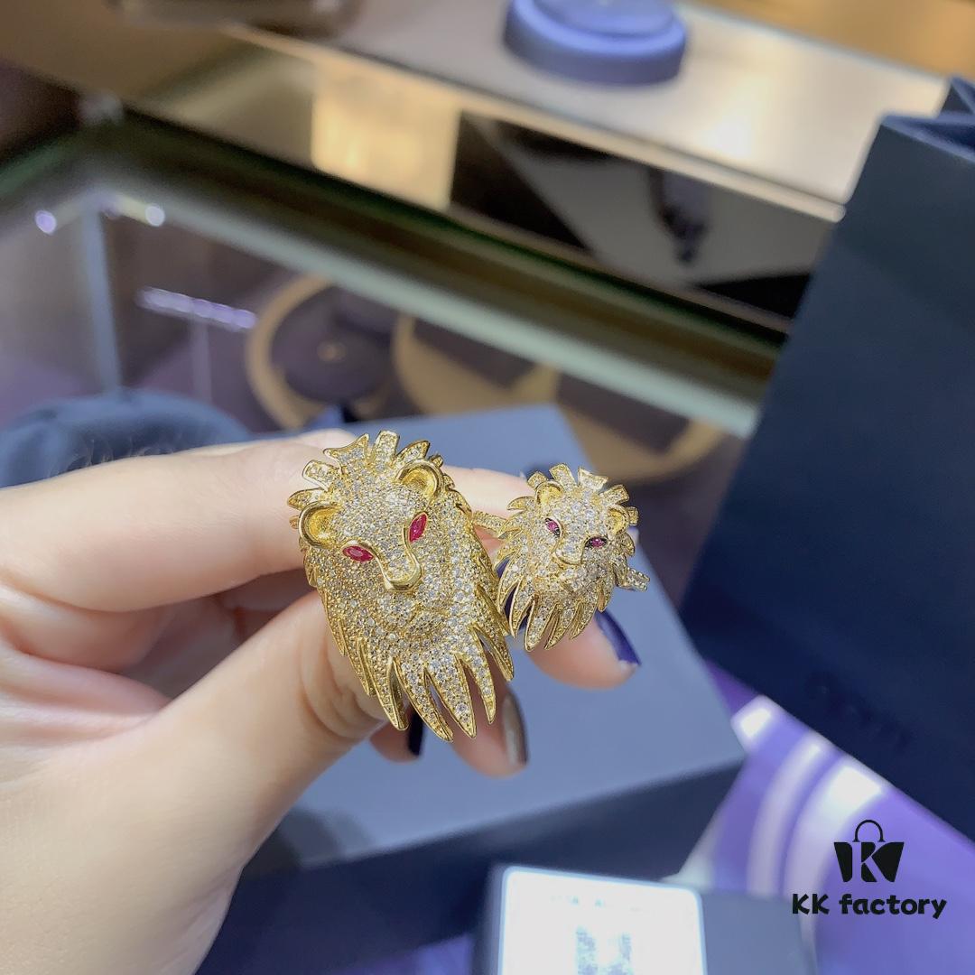 692fe92699f2d84055c8c8cd A's Monaco Golden Lion Ring for Women - Exotic Design, Minimalist Small Lion Decorative Index Finger Ring