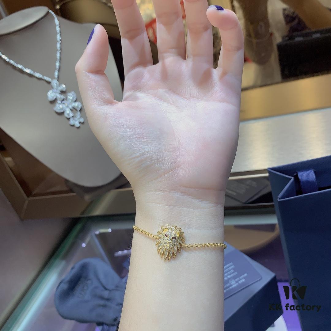 New Arrival A Monaco Constellation Leo Necklace and Bracelet for Women, Unique Fairy-like Leo Head Jewelry