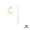 692fe93899f2d84055c8c8f0 New Arrival A's Monaco Asymmetric Moon and Star Earrings, Dreamy Sweet Fairy-like Fashion Ear Drops