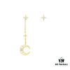 692fe93899f2d84055c8c8f1 New Arrival A's Monaco Asymmetric Moon and Star Earrings, Dreamy Sweet Fairy-like Fashion Ear Drops